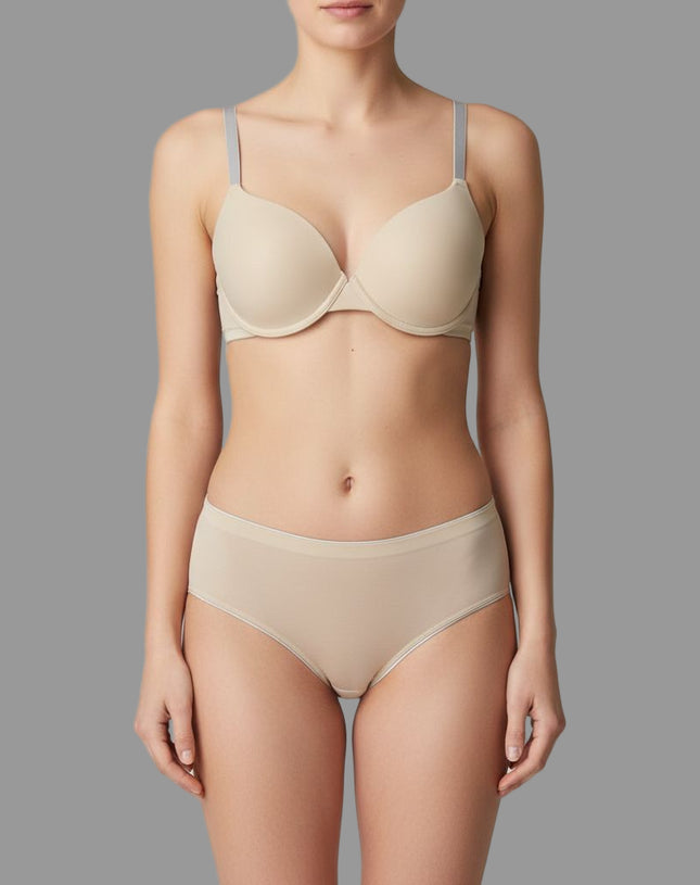 Nude Seamless Bra and Panty Set
